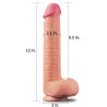 LoveToy Nature Cock Gode réaliste King Size XL Nature Cock 25 x 6cm 